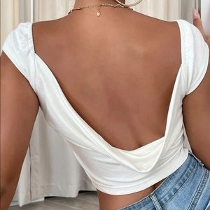 White low back top